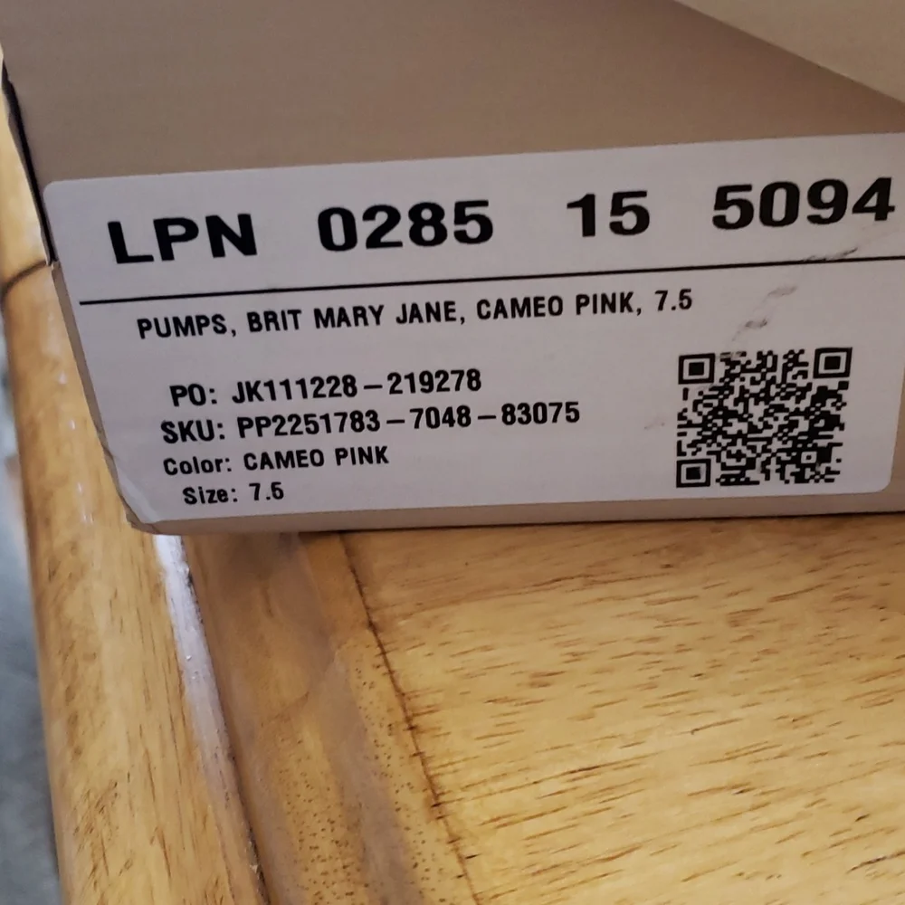 JustFab Brit Mary Jane Pump Size 7.5 in Cameo Pink - Picture 4 of 5
